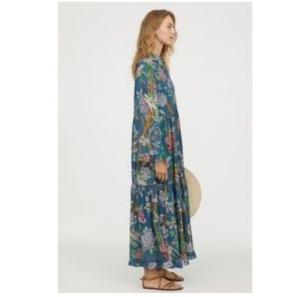 NWT GP&J BakerxH&M chiffon prairie maxi dress - Picture 4 of 10